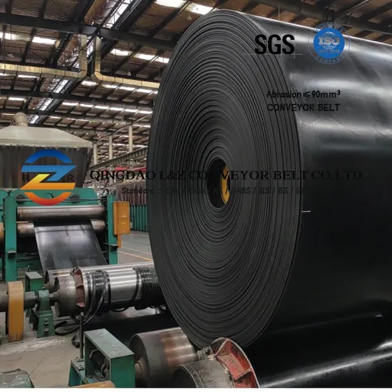 Bande transporteuse en caoutchouc pour sablerie, usine de pierres et de matériaux de construction Ep/Nn 100